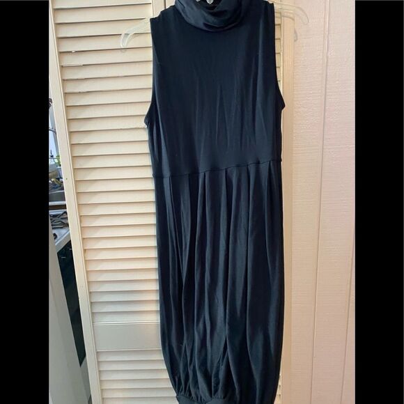 three dots black tunic sleeveless dress - Picture 1 of 13